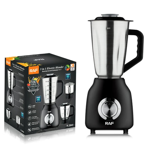 RAF 3 in 1 Multifunctional Stainless Steel Juicer Blender